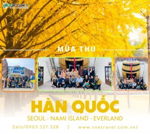 DU LỊCH HÀN QUỐC: SEOUL – NAMI – EVERLAND