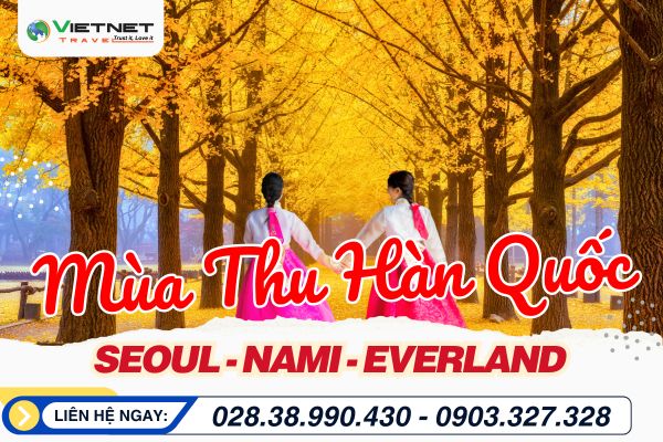 DU LỊCH HÀN QUỐC: SEOUL – NAMI – EVERLAND