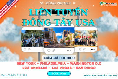 TOUR DU LỊCH MỸ: NEW YORK – PHILADELPHIA – WASHINGTON D.C - LOS ANGELES – LAS VEGAS – SAN DIEGO