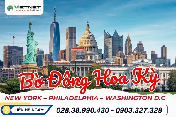 TOUR DU LỊCH MỸ 2026: NEW YORK – PHILADELPHIA – WASHINGTON D.C