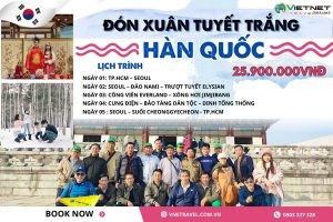 DU LỊCH HÀN QUỐC: NAMI – EVERLAND – TRƯỢT TUYẾT