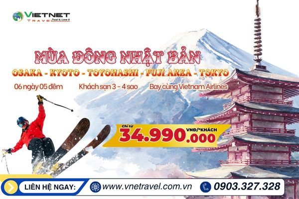 DU LỊCH NHẬT BẢN NĂM 2026: OSAKA - KYOTO - FUJI - TOKYO