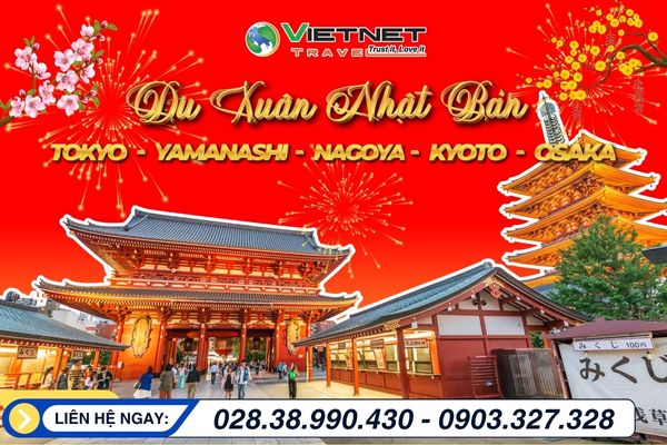 DU XUÂN NHẬT BẢN 2026: TOKYO - FUJI - NAGOYA - KYOTO - OSAKA