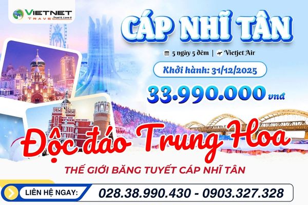 TOUR CÁP NHĨ TÂN - LỄ HỘI BĂNG ĐĂNG 2026