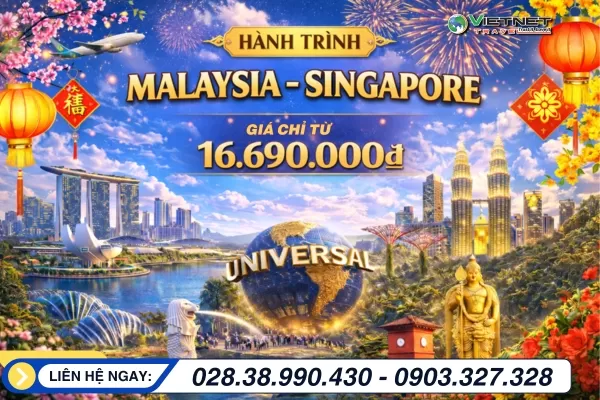 DU LỊCH SINGAPORE – MALAYSIA 2026