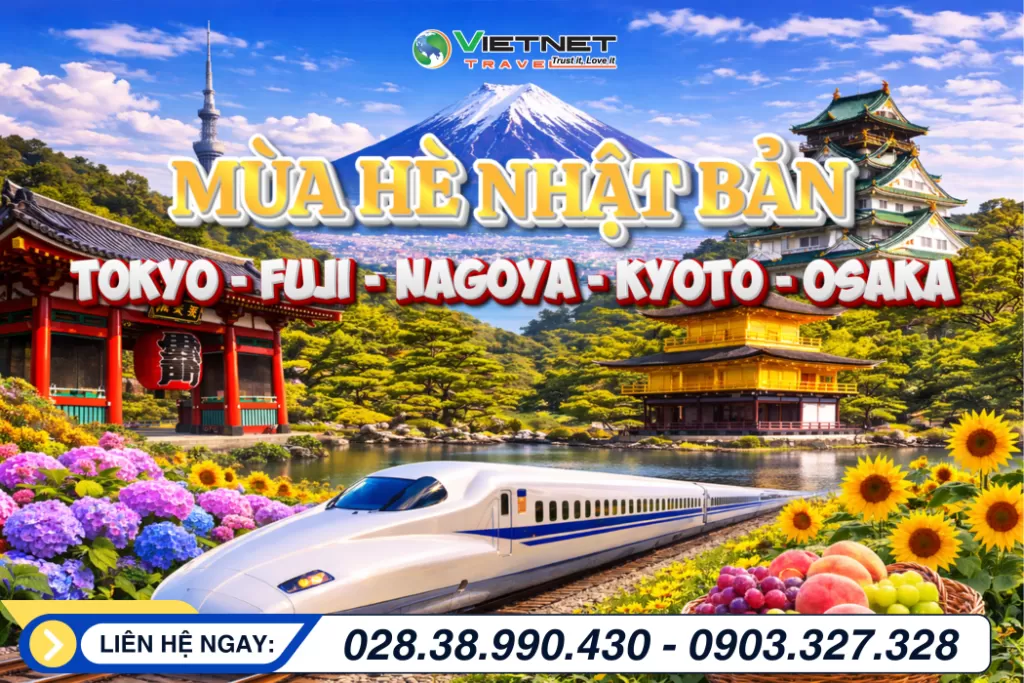 MÙA HÈ NHẬT BẢN: TOKYO - FUJI - NAGOYA - KYOTO - OSAKA