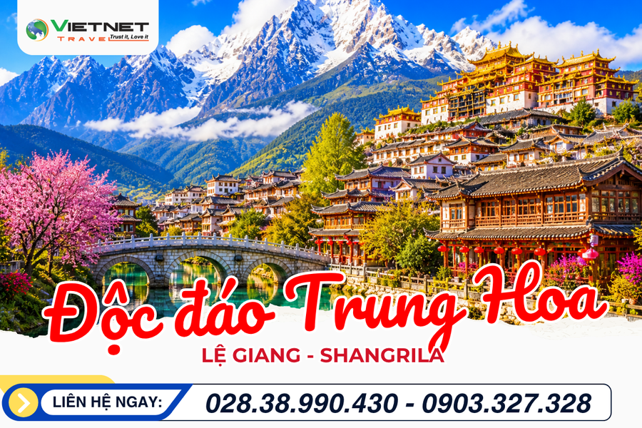TOUR TRUNG QUỐC NO SHOPPING: LỆ GIANG - SHANGRILA