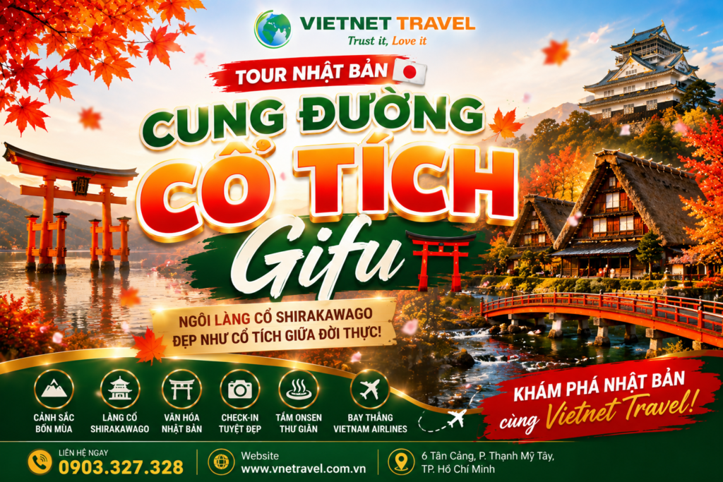 TOUR NHẬT BẢN MÙA THU 2026: CUNG ĐƯỜNG CỔ TÍCH ...